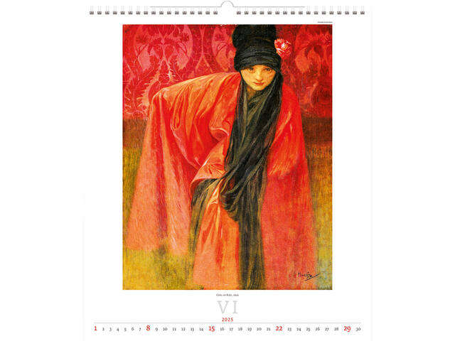 Kalender 2024 Helma 365 34x48.5cm Alfons Mucha 3