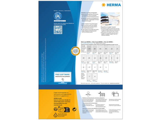 Etiket HERMA recycling 99.6x289.1mm wit 2
