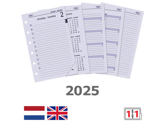 Agendavulling 2023 Kalpa Pocket 1dag/1pagina 1