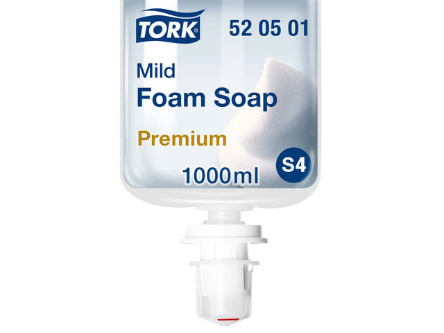 Handzeep Tork S4 foam mild 1ltr 520501 1