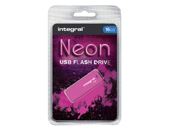 USB-STICK INTEGRAL FD 16GB NEON ROZE 1