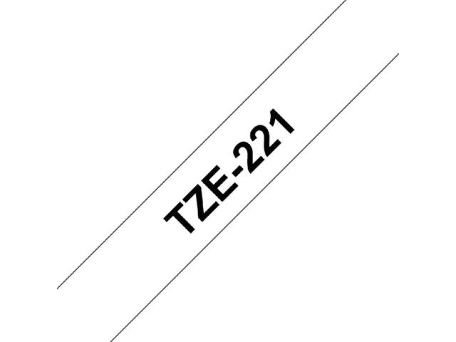 LABELTAPE BROTHER TZE-221 9MMX8M WIT/ZWART 3