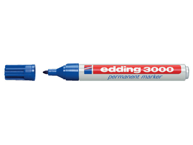 Viltstift edding 3000 rond 1.5-3mm blauw 1