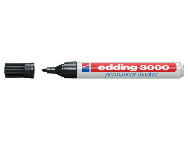 Viltstift edding 3000 rond 1.5-3mm zwart 1